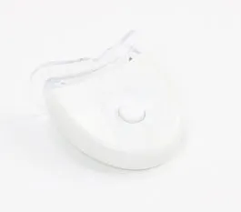 LED teeth whitening kit with wide edge lamp bead and buckle denture tray in white