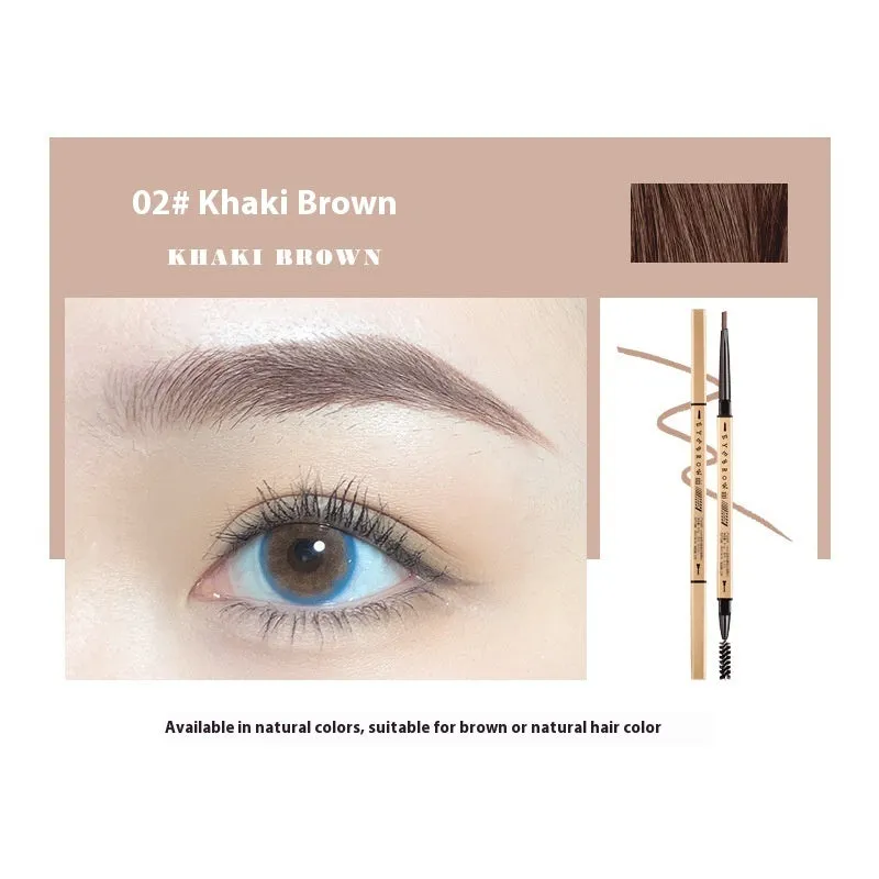 Small Gold Chopsticks ultra-fine eyebrow pencil in five colour options for precise brow definition