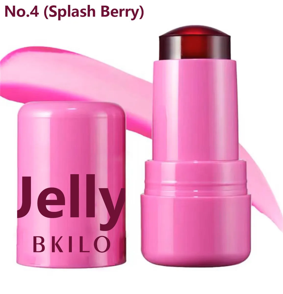 Blush Jelly Lipstick Cream Blush Shimmer Blush Stick in stick format with shimmer finish for cheeks and lips.