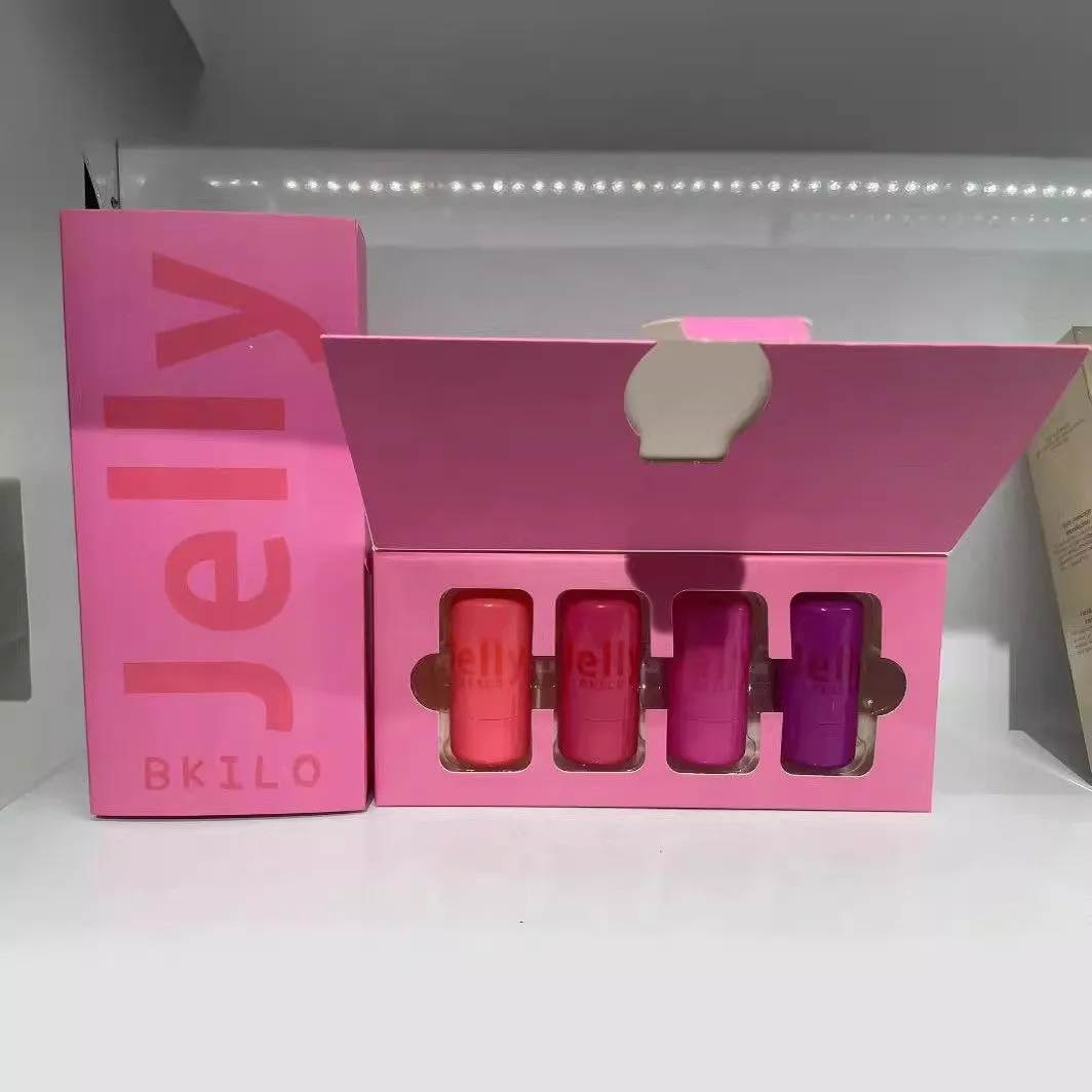 Blush Jelly Lipstick Cream Blush Shimmer Blush Stick in stick format with shimmer finish for cheeks and lips.
