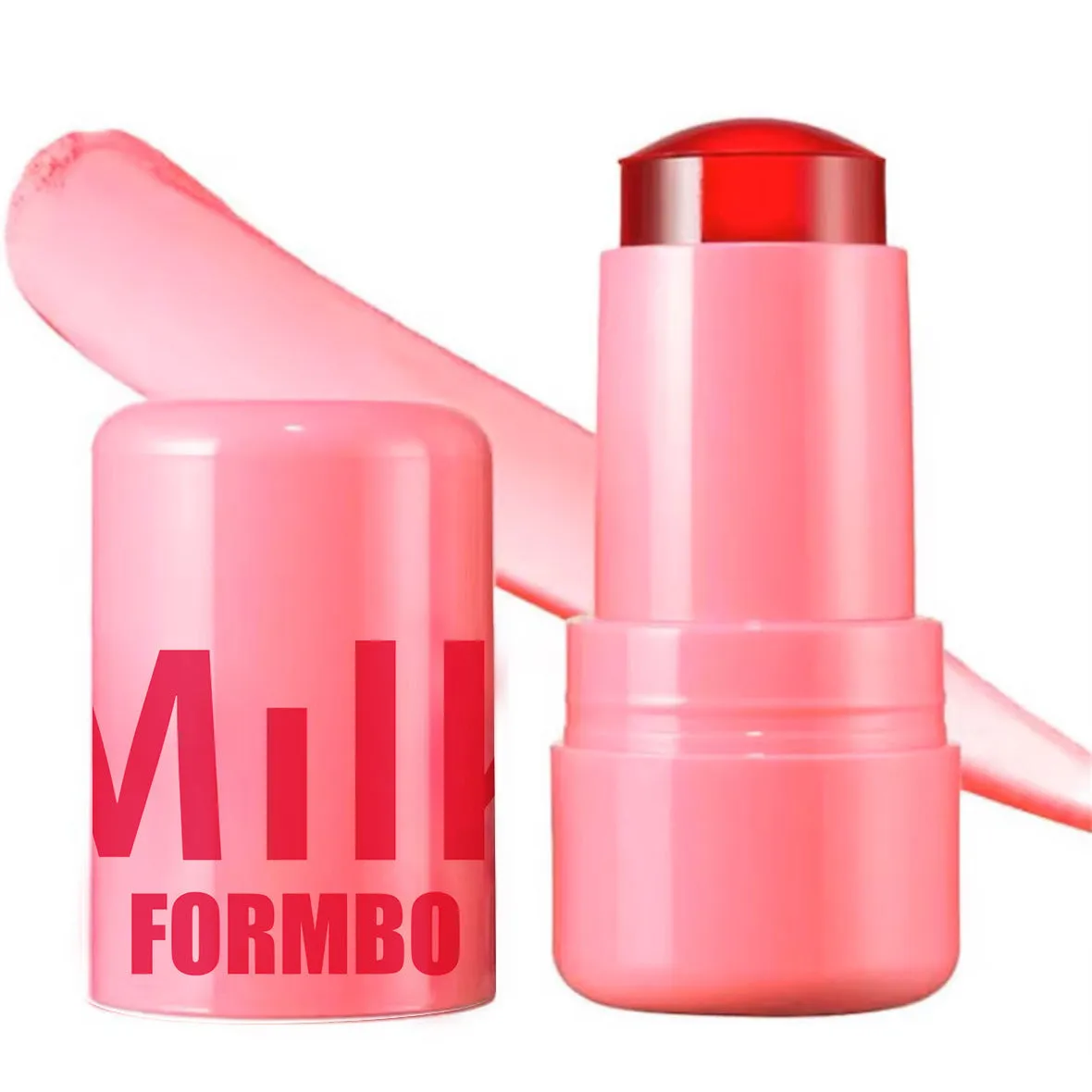 Blush Jelly Lipstick Cream Blush Shimmer Blush Stick in stick format with shimmer finish for cheeks and lips.