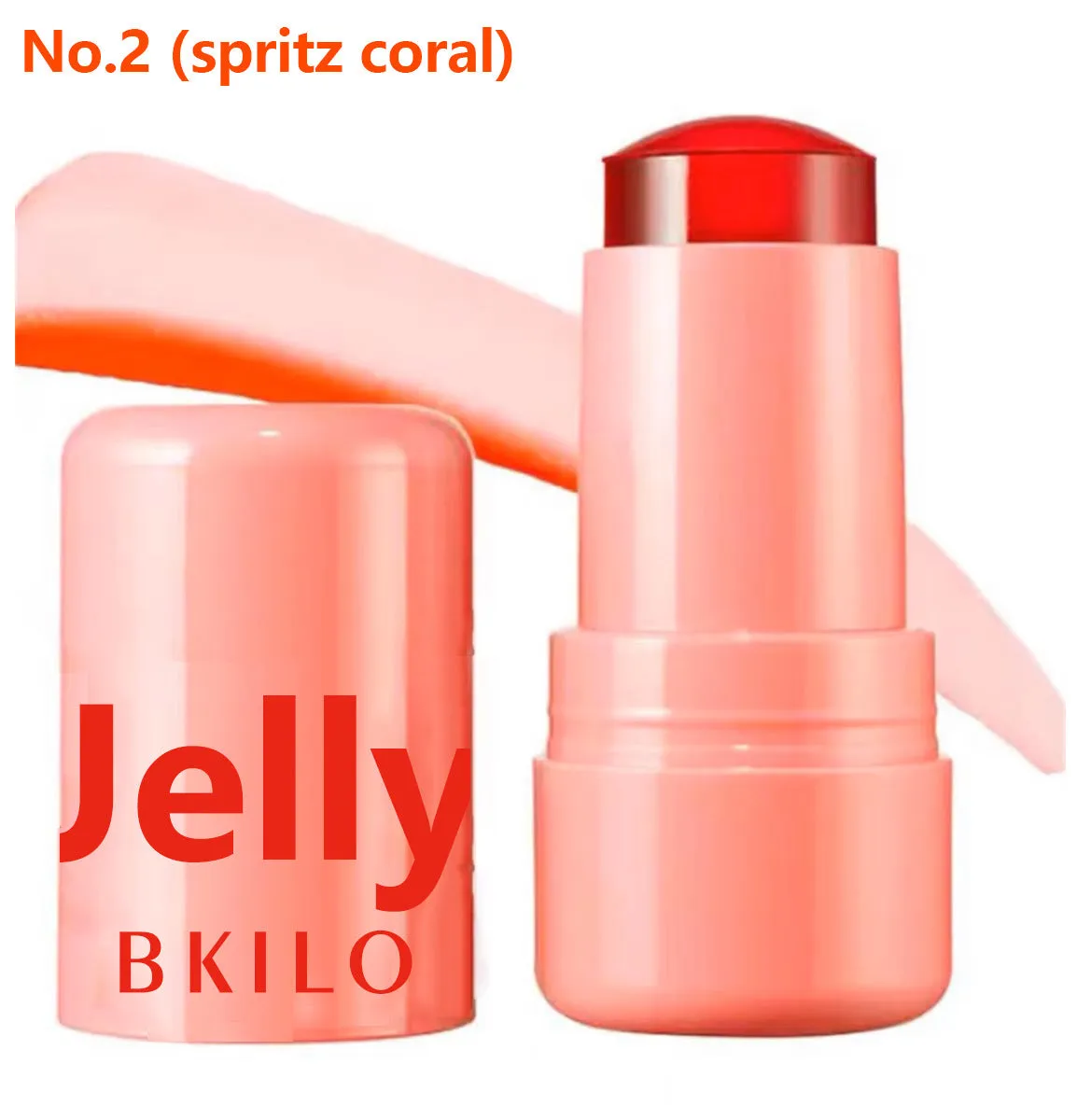 Blush Jelly Lipstick Cream Blush Shimmer Blush Stick in stick format with shimmer finish for cheeks and lips.