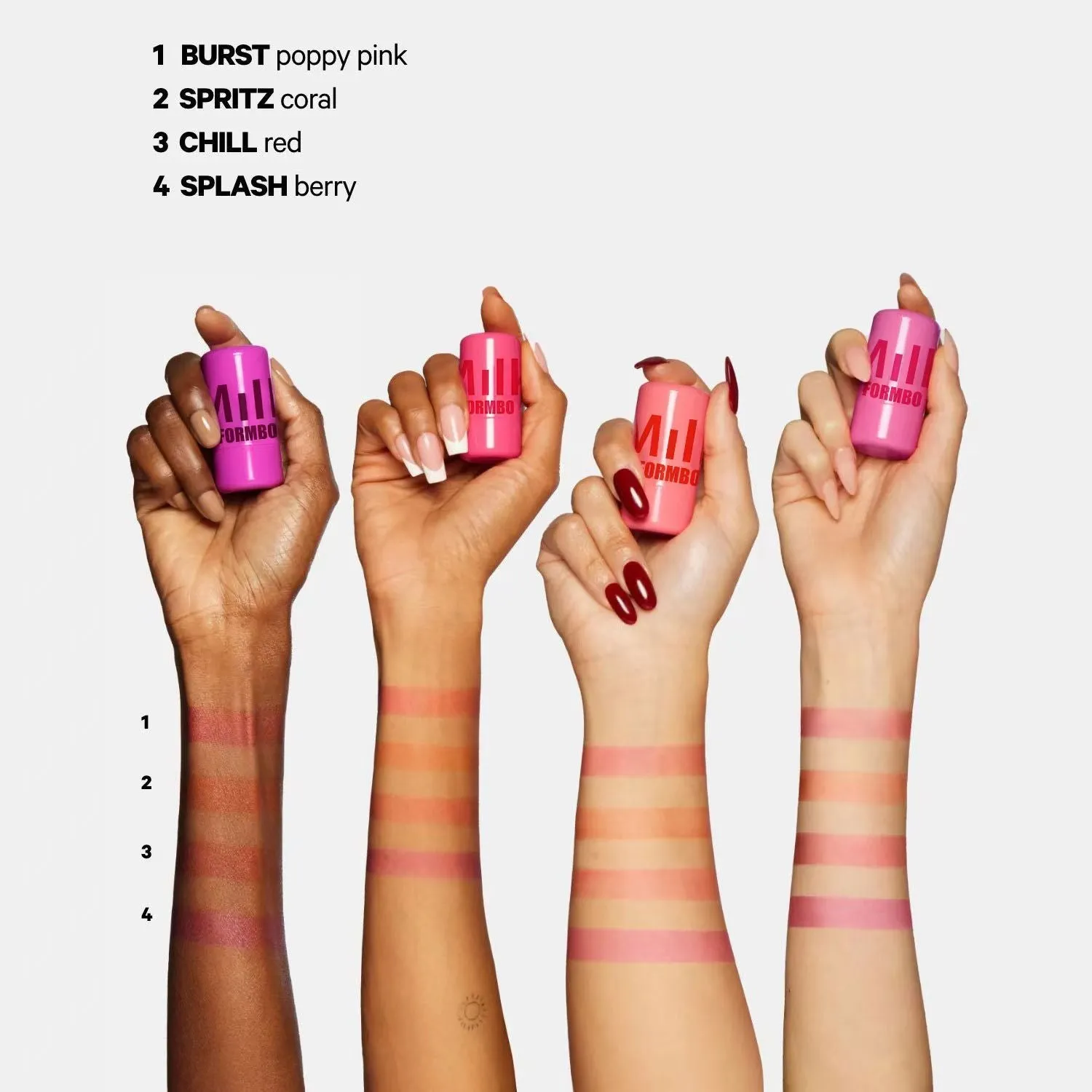 Blush Jelly Lipstick Cream Blush Shimmer Blush Stick in stick format with shimmer finish for cheeks and lips.