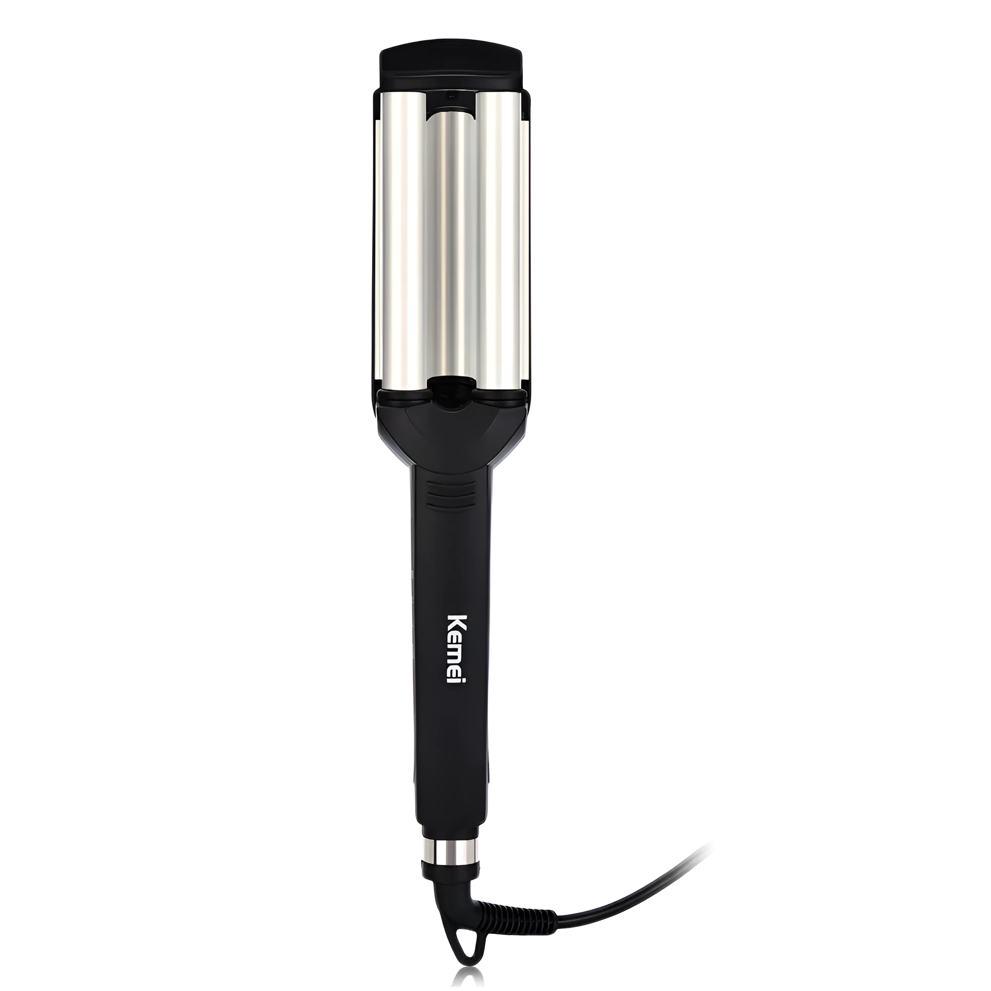 Short hair curling iron with black ceramic barrel 16-20mm and 10 heat settings
