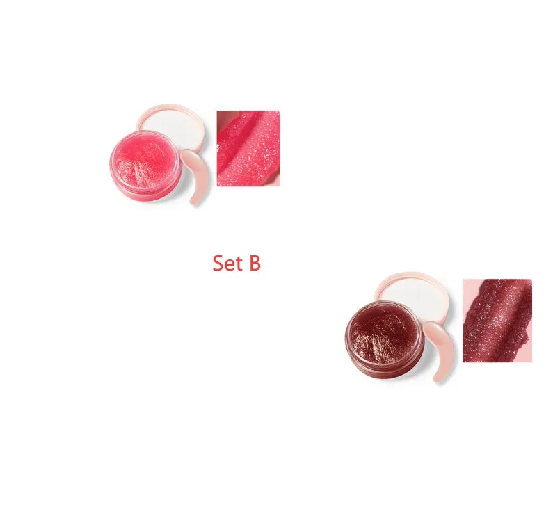 Honey Milk Soft Lip Scrub 8g in pink peach colour in a small pot with lid