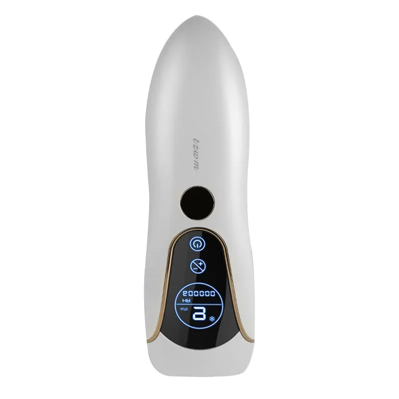 Freezing point hair removal device in sundial design available in green, pink and white colour options