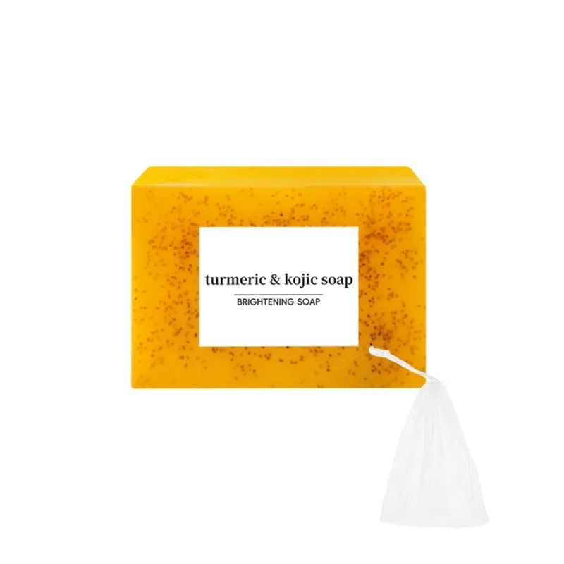 Turmeric Cleansing Mousse and Facial Cleaning Pad 30 piece set with ginger soap.