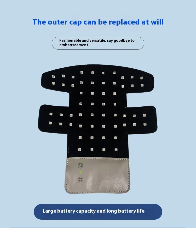 Black photon beauty mask with LED lights for facial and neck treatment with adjustable gear settings