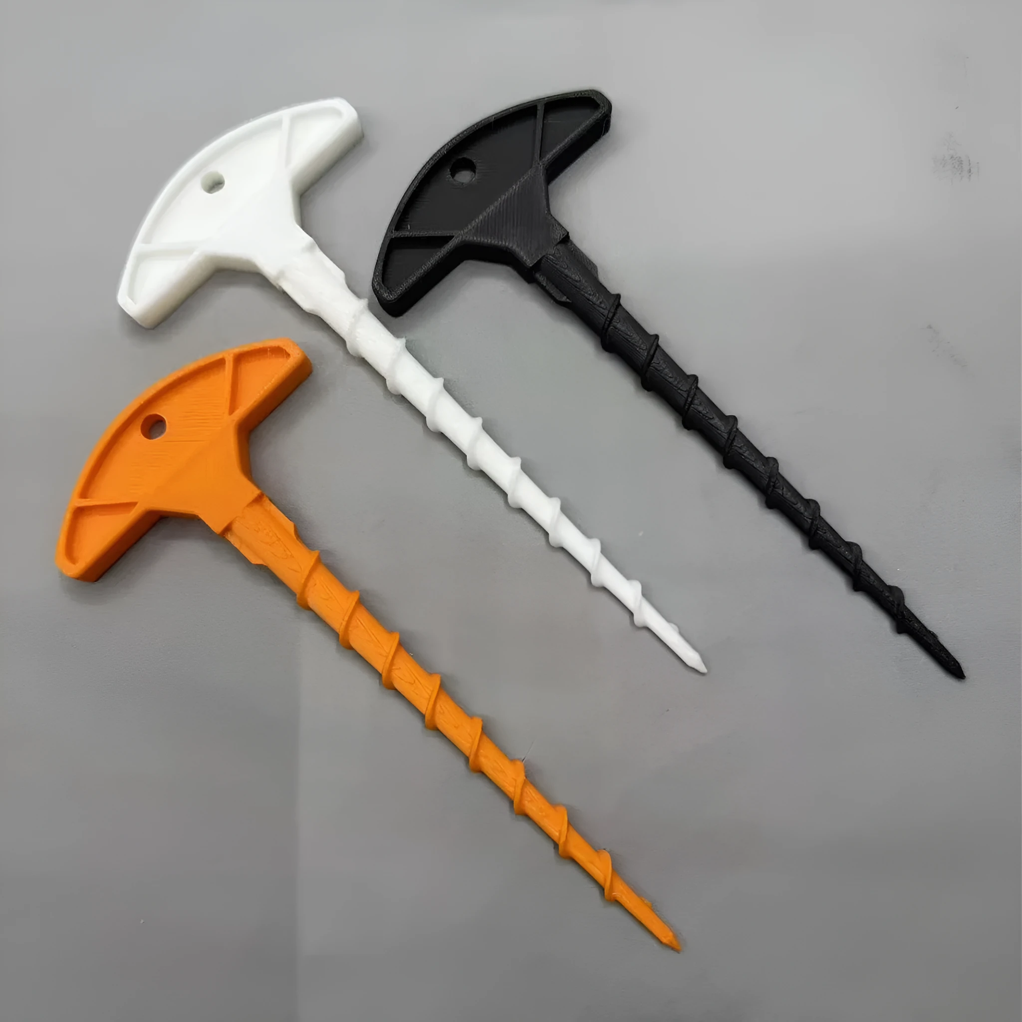 3D printed PLA sealant gun nozzle drainage facility tool set with two corners, four corners, and unclogger