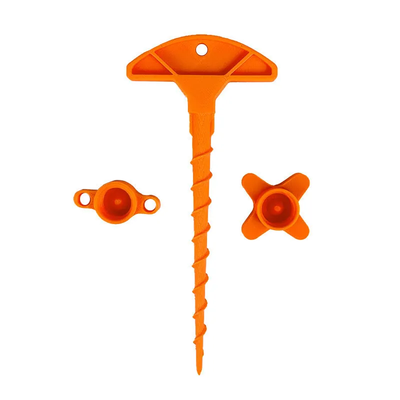 3D printed PLA sealant gun nozzle drainage facility tool set with two corners, four corners, and unclogger