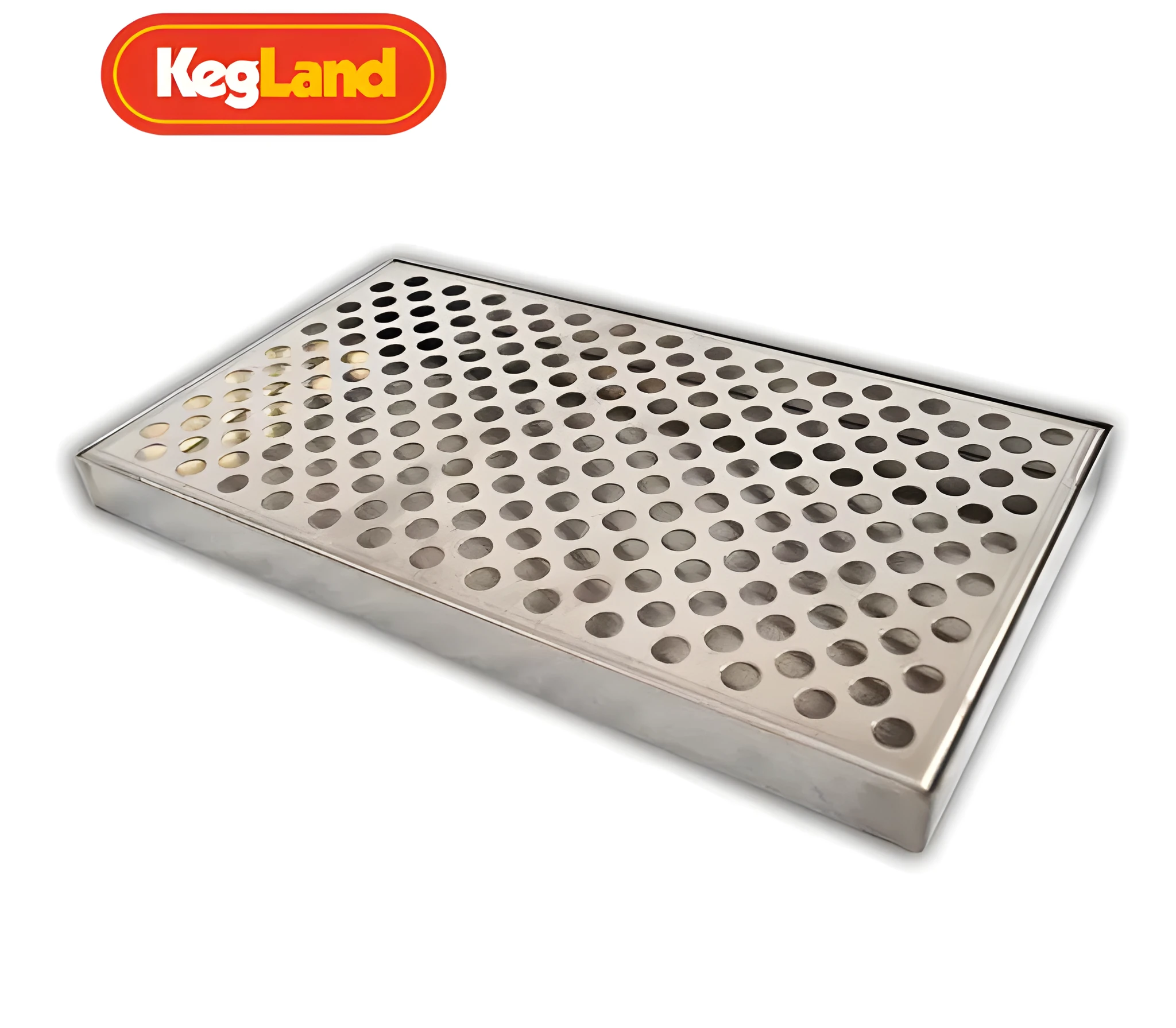 304 stainless steel rectangular wine dropping dish in silver with modern simplicity style, 30cm size bar drip tray