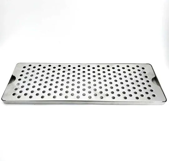 304 stainless steel rectangular wine dropping dish in silver with modern simplicity style, 30cm size bar drip tray