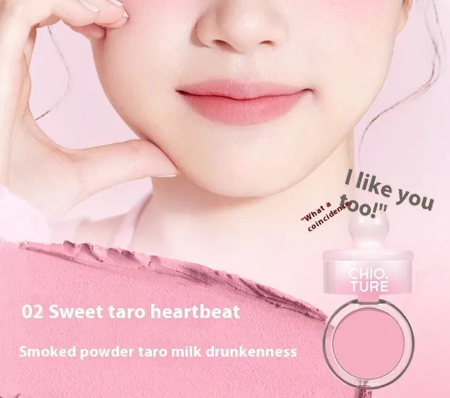 Can Powder Blusher Mud compact blush with shimmer effect in nude colour scheme