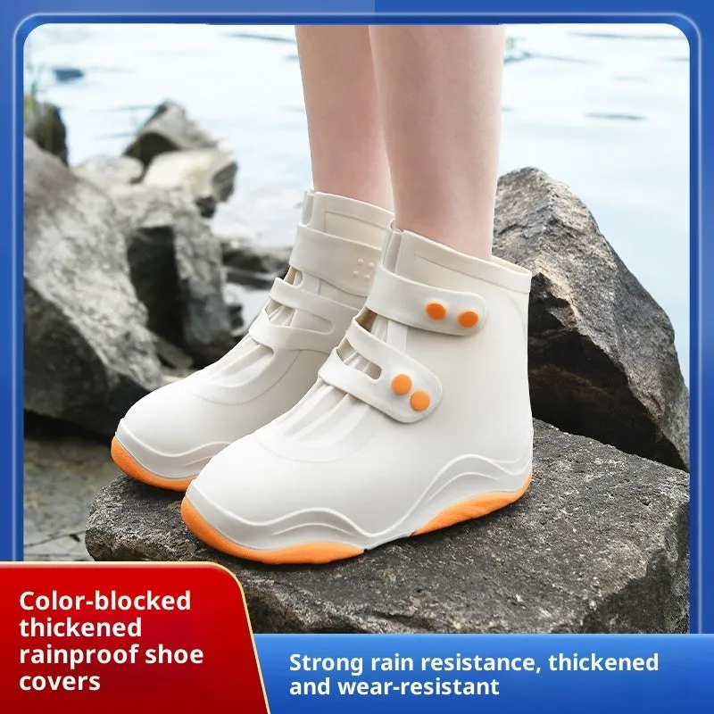 Silicone waterproof shoe cover non-slip wear-resistant unisex rain boots