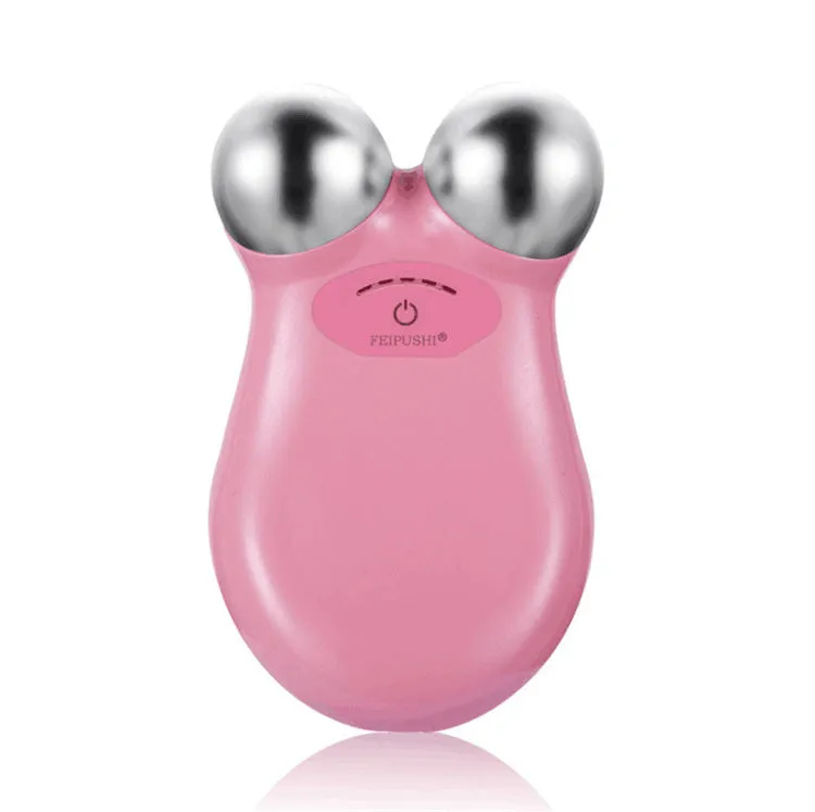 HS-858 pink and white micro current facial lifting device for skin firming treatments