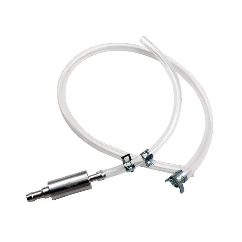 Motorcycle oil filling pipe aluminium and rubber 5mm bore oil suction tool