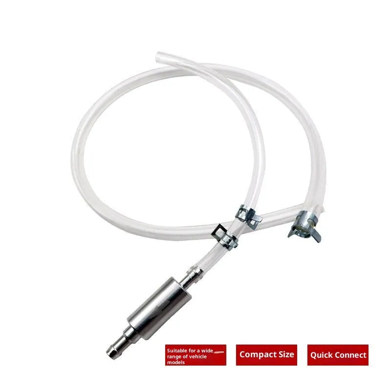 Motorcycle oil filling pipe aluminium and rubber 5mm bore oil suction tool