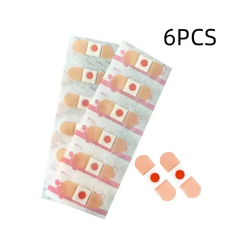 Non-woven fabric corn removing adhesive foot patch on skin