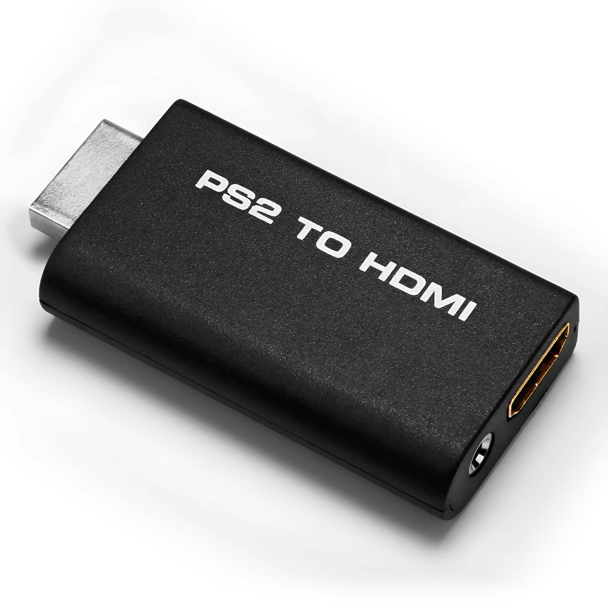 Black game to HDMI converter with PS/2 interface for PlayStation 2 console
