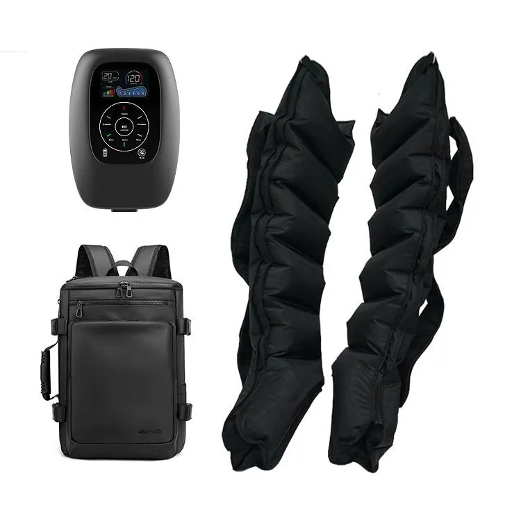 Air wave pressure leg arm waist massager unit with handheld remote control in L XL XXL sizes