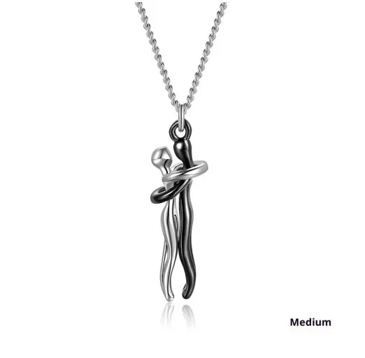 Copper collarbone pendant necklace with electroplated finish