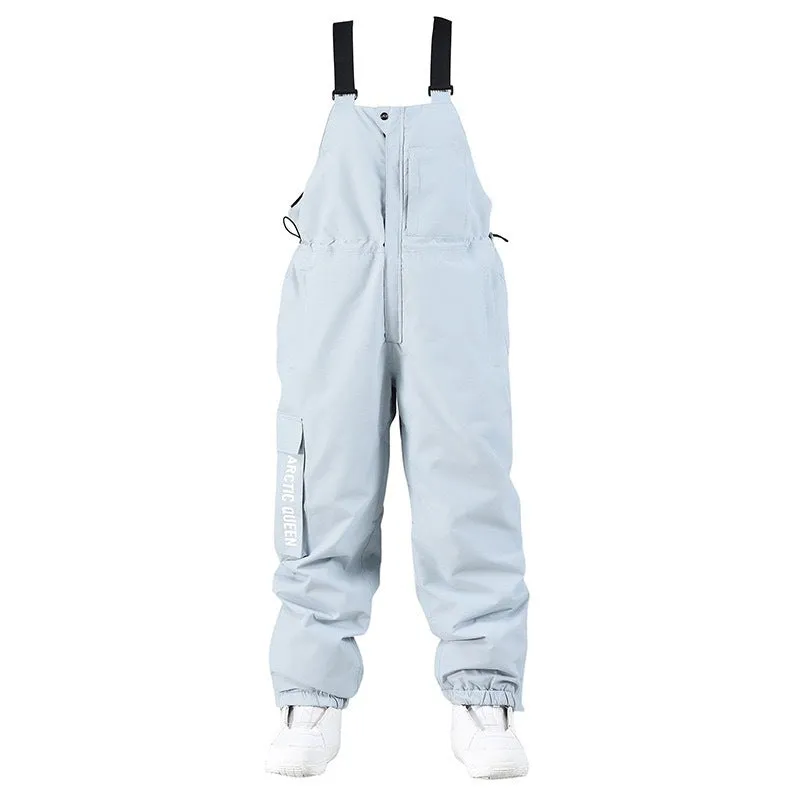 Outdoor ski suit for men and women in light gray, breathable waterproof polyester, sizes S-XXL