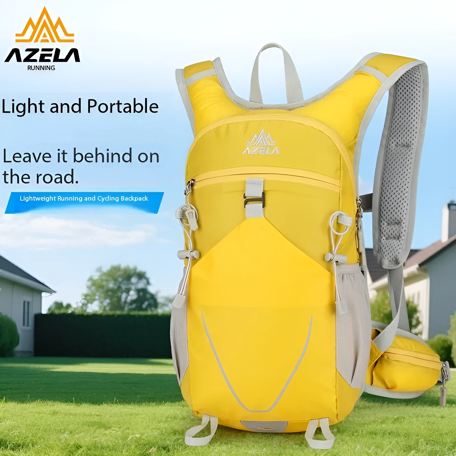 AZELA lightweight breathable mesh hydration backpack for outdoor sports