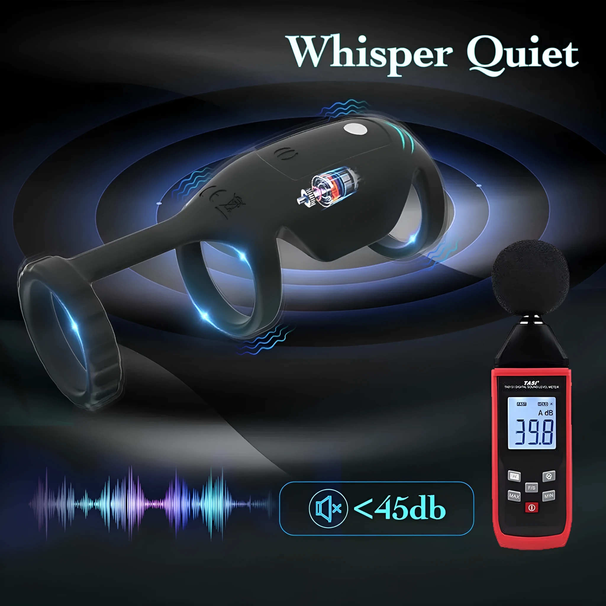 Godzilla rechargeable vibrator in black silicone with remote control and magnetic charging cable