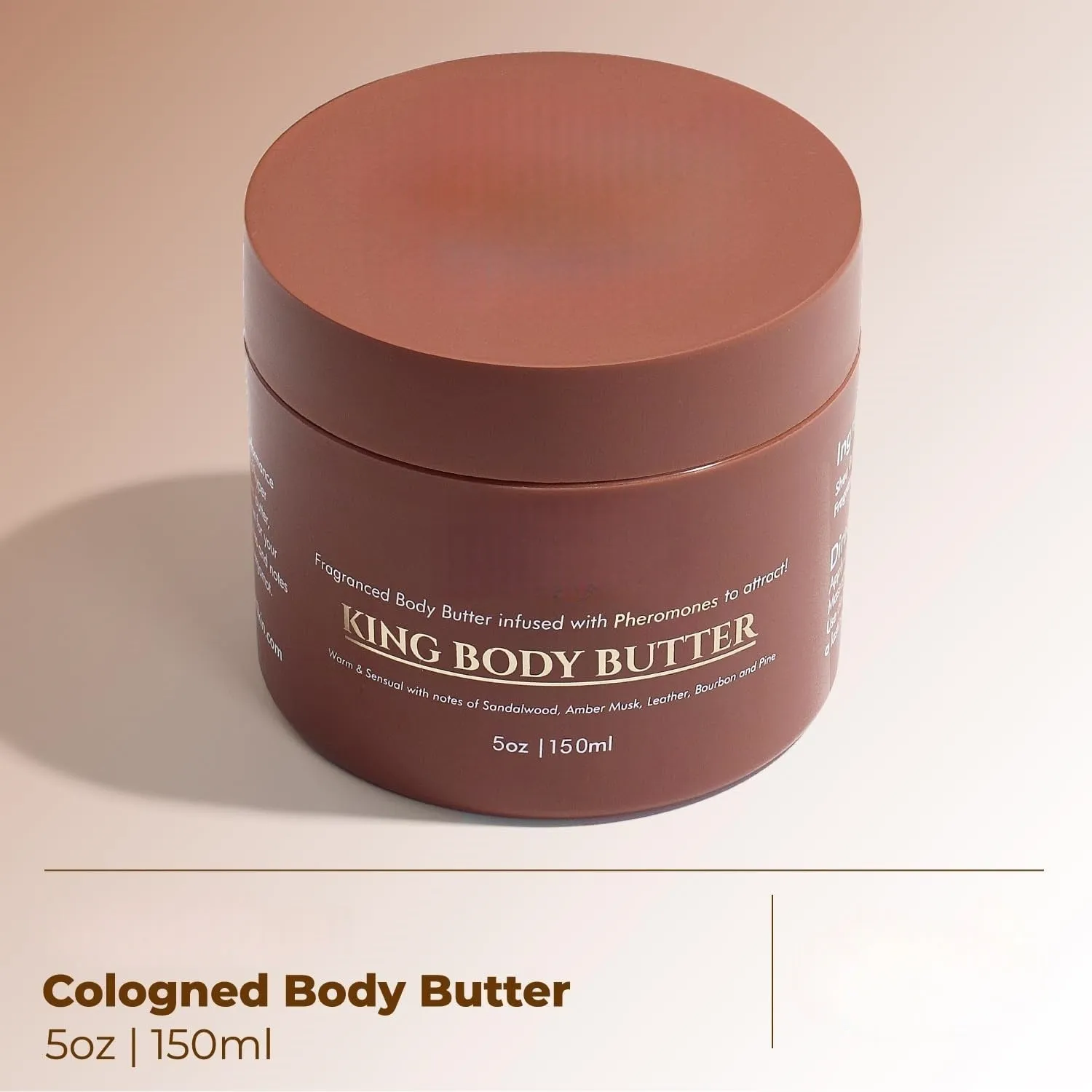 Moisturising nourishing body cream in packaging for universal skin types