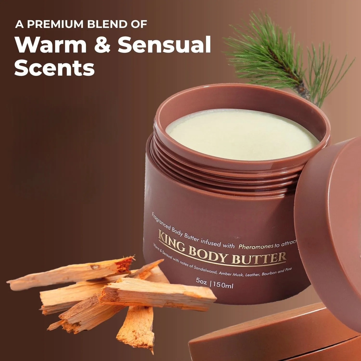 Moisturising nourishing body cream in packaging for universal skin types