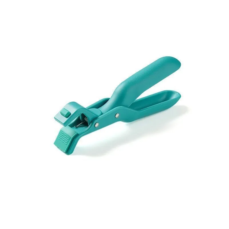 Creative household kitchen silicone anti-scalding clip in Azurite Green colour for handling hot pots