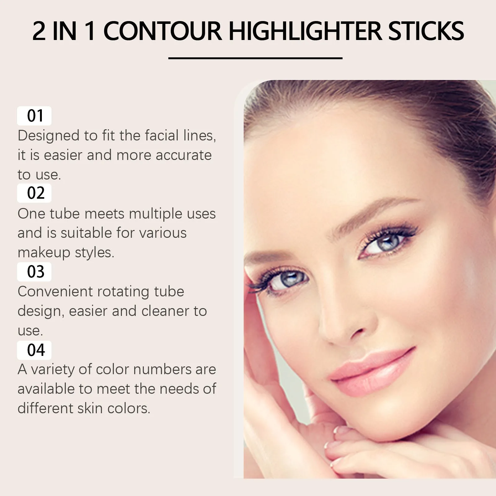 Dual-ended eyebrow highlighter and brow repair pencil in natural brown shades