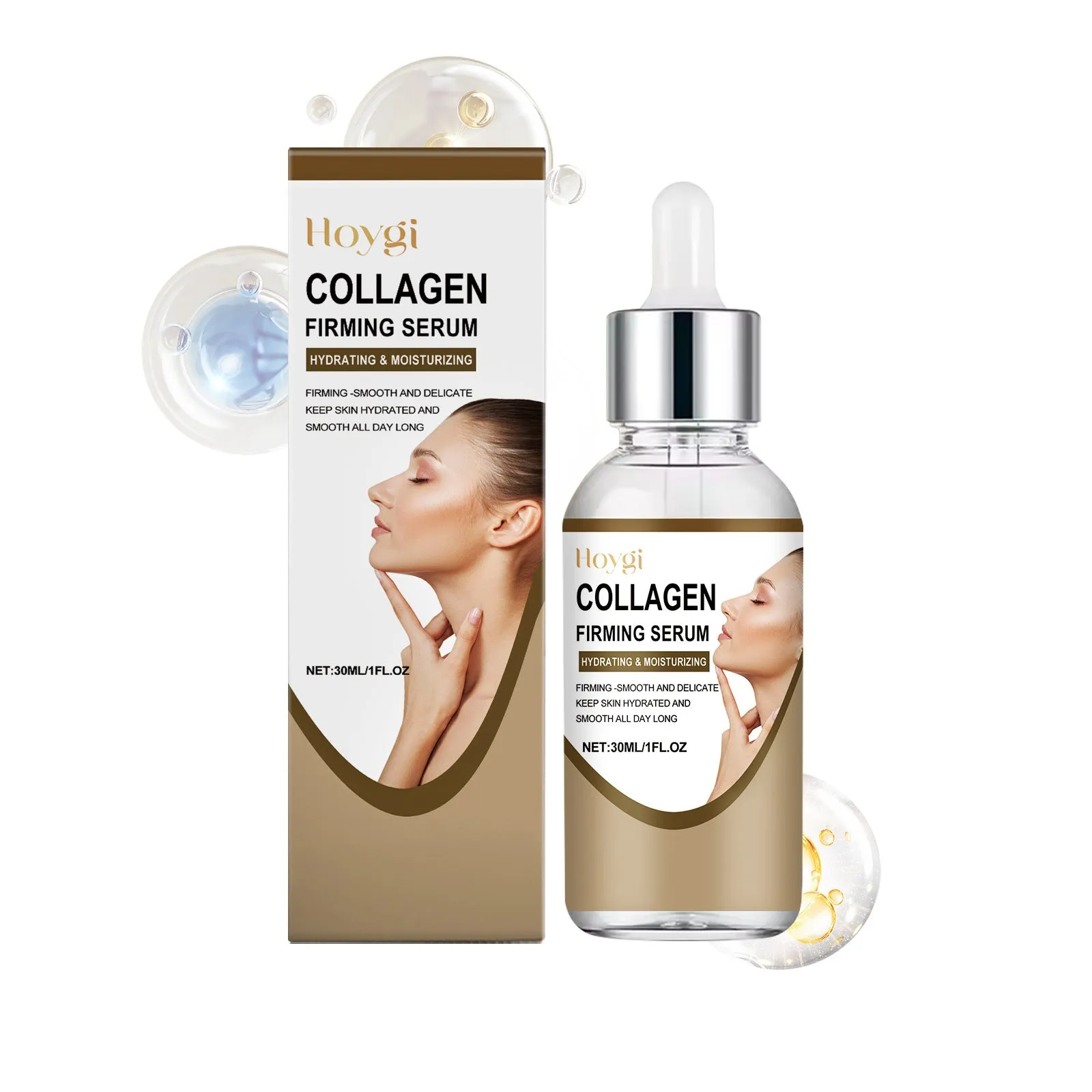 30ml bottle of Collagen Firming Care Solution with glycerol and hyaluronic acid.