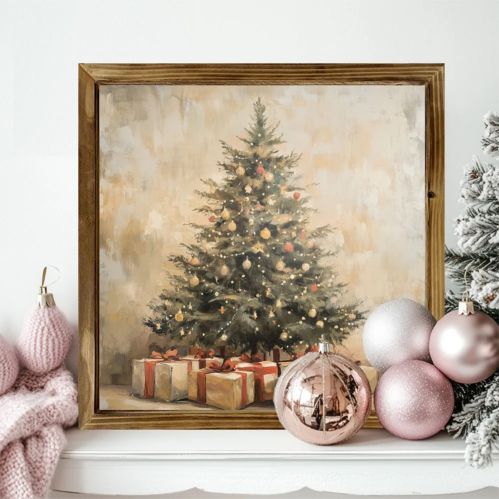 Double-layer pine wood photo frame 20x20cm in modern simplicity style for home decoration