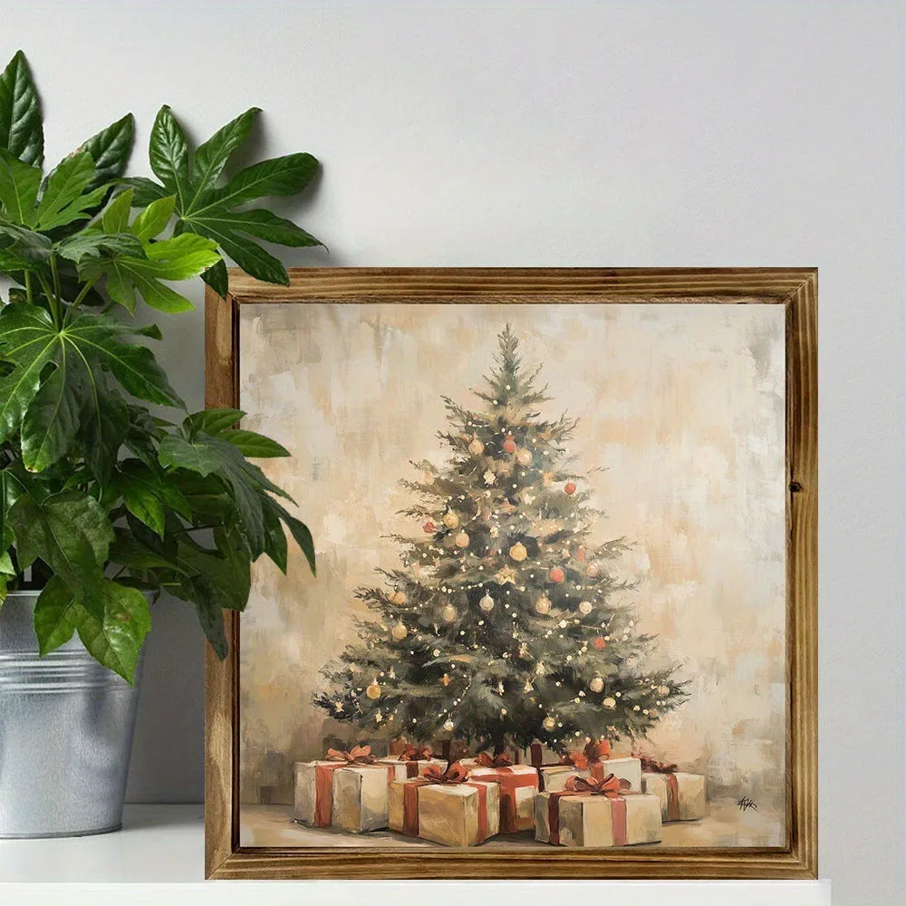 Double-layer pine wood photo frame 20x20cm in modern simplicity style for home decoration