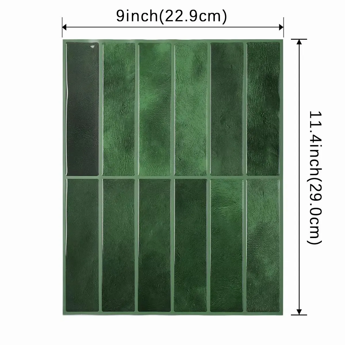 Self-adhesive waterproof three-dimensional wall sticker in geometric pattern for kitchen bathroom use