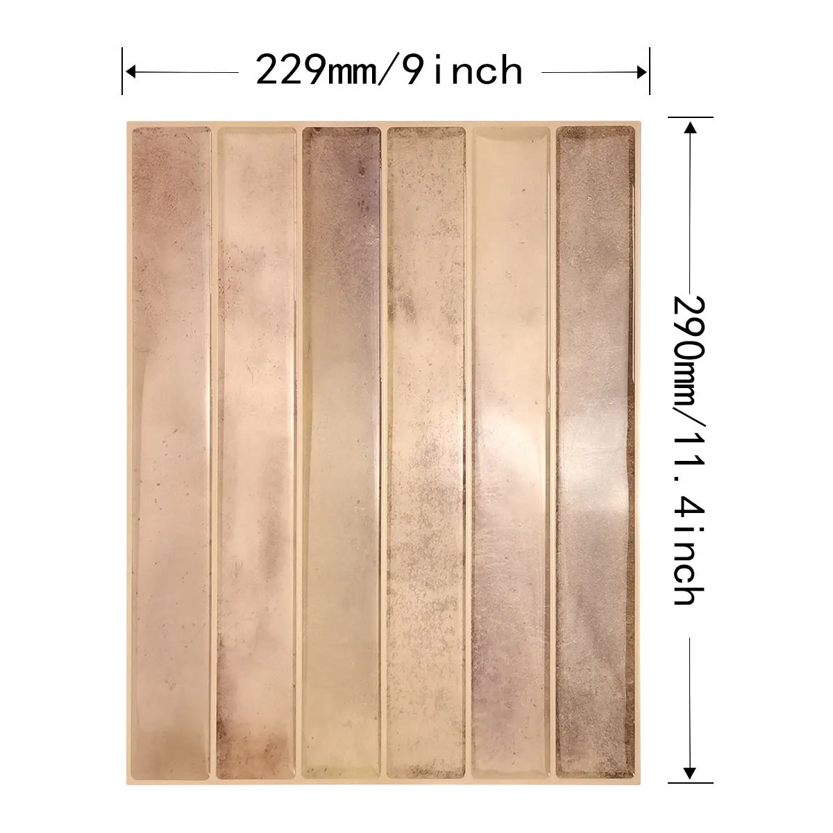 Self-adhesive waterproof three-dimensional wall sticker in geometric pattern for kitchen bathroom use
