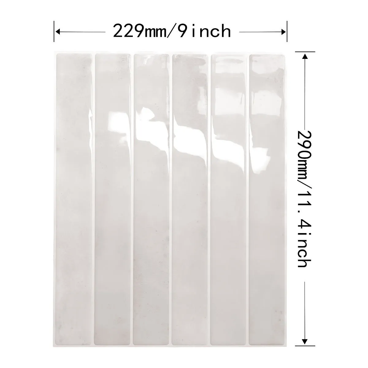 Self-adhesive waterproof three-dimensional wall sticker in geometric pattern for kitchen bathroom use