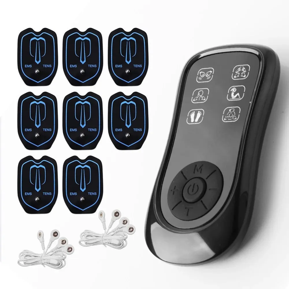 802 rechargeable pulse massage patch pair with washable hydrogel electrode plates