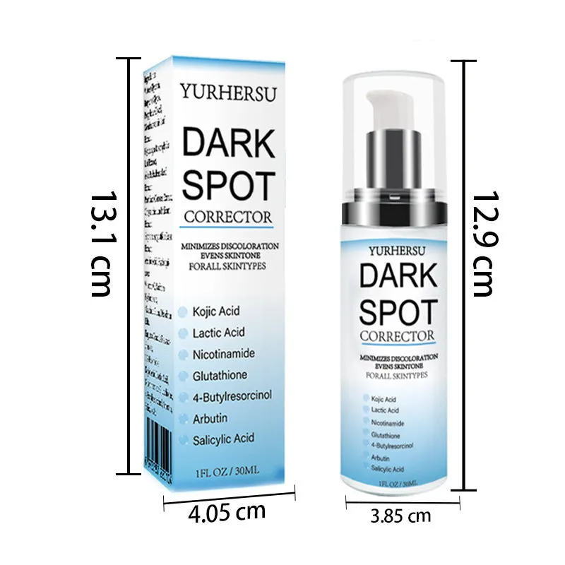 Spot lightening essence skincare product in packaging with brightening and moisturising properties