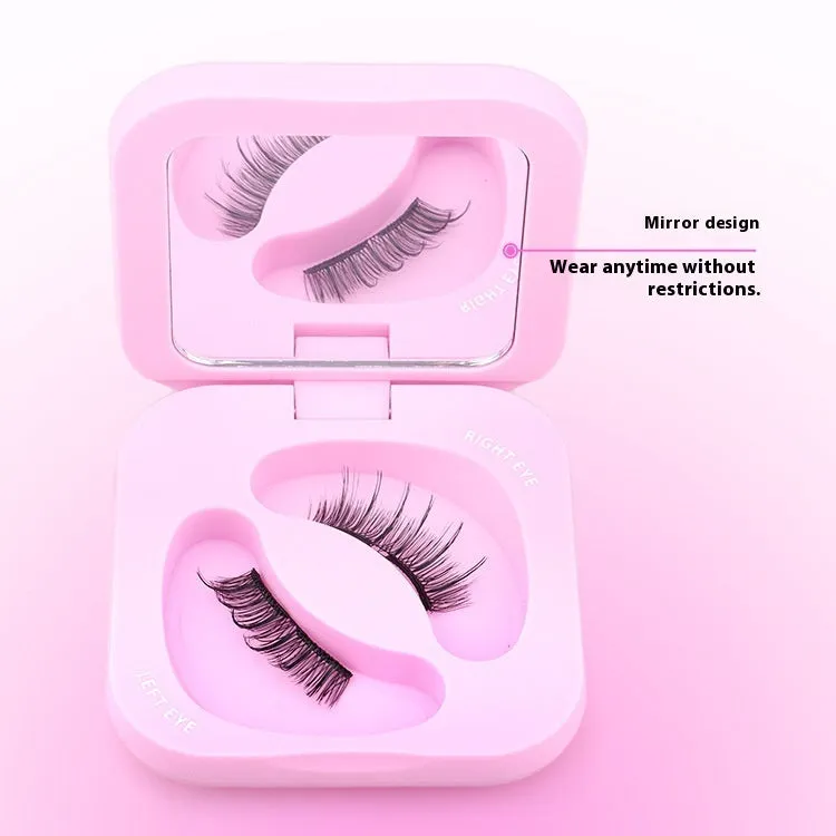 Soft magnetic eyelashes thick lasting reusable cross style high-grade fiber natural long look cloud black shade