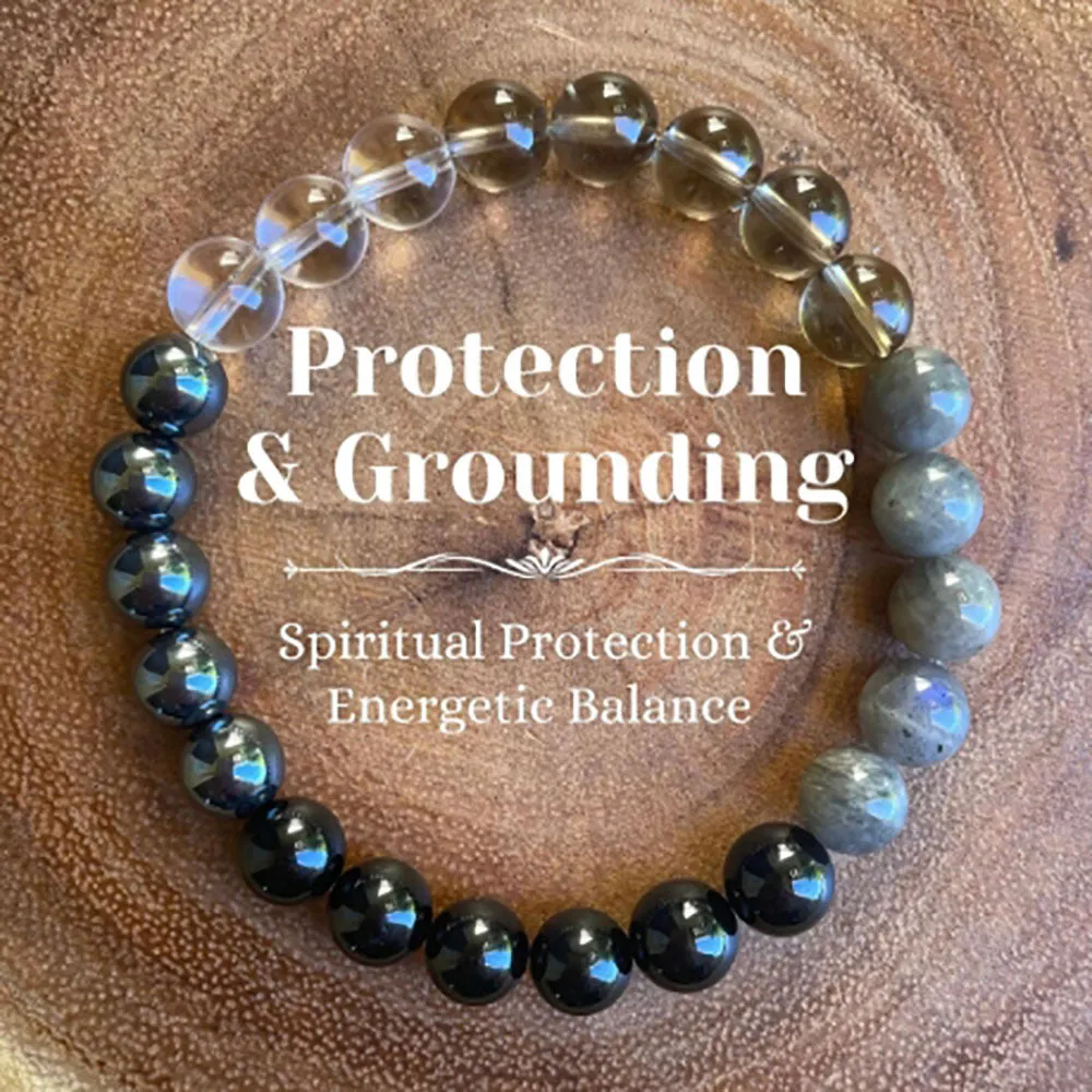 Natural stone crystal bracelet for women unisex casual style multiple colour options D0034