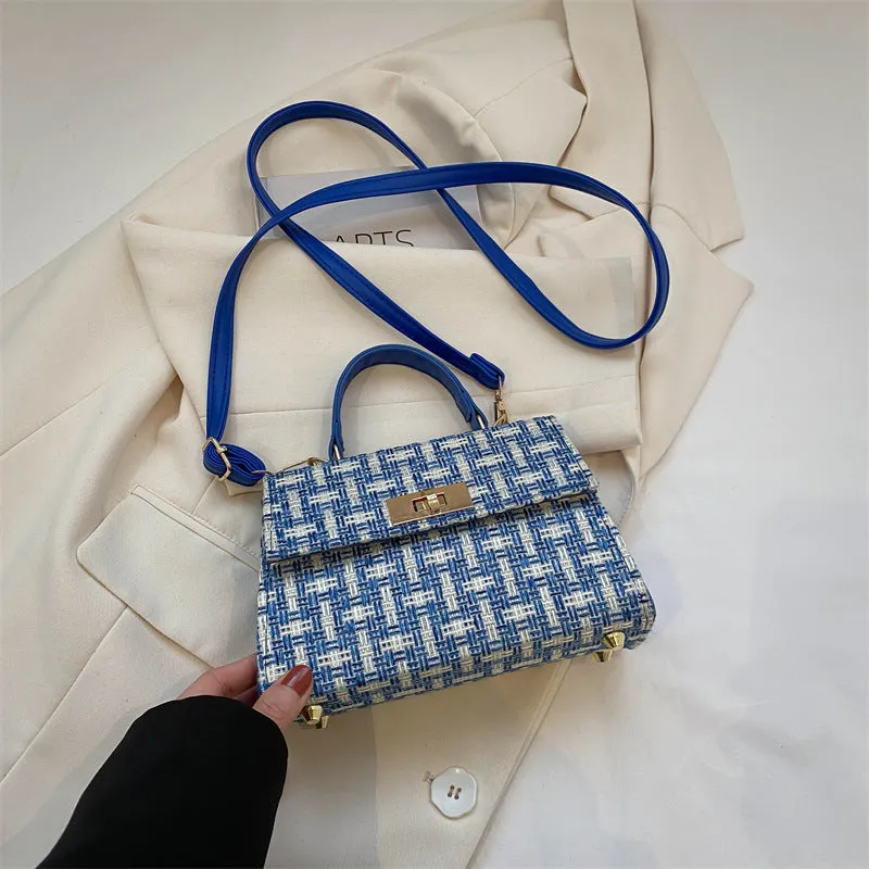 Casual crossbody minimalist shoulder bag in PU leather available in black white blue red for women