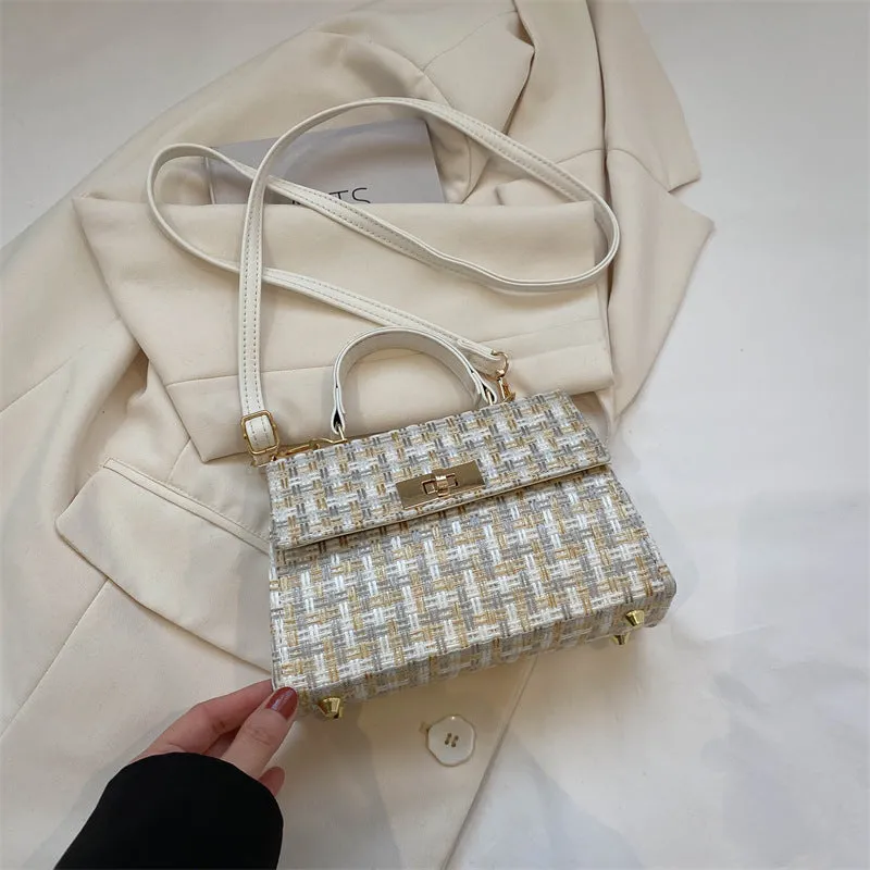 Casual crossbody minimalist shoulder bag in PU leather available in black white blue red for women