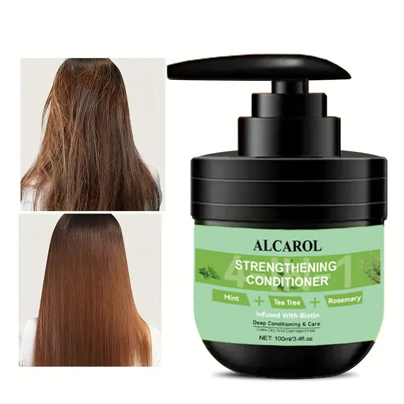 100ml bottle of Rosemary Conditioner Smooth and Refreshing for reducing hair breakage and improving hair toughness