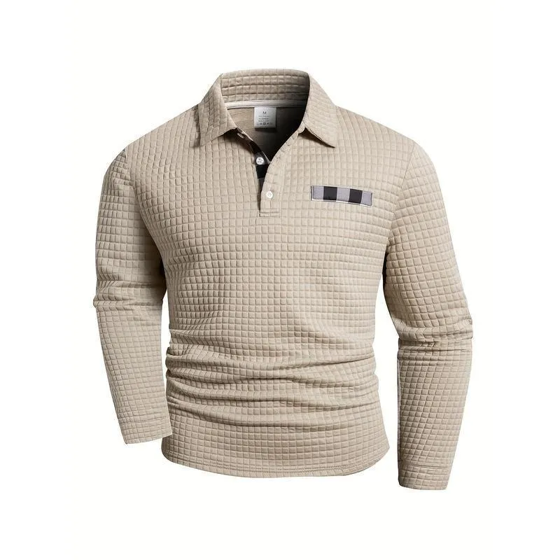 Men's loose fit modal knitwear top in army green, front view