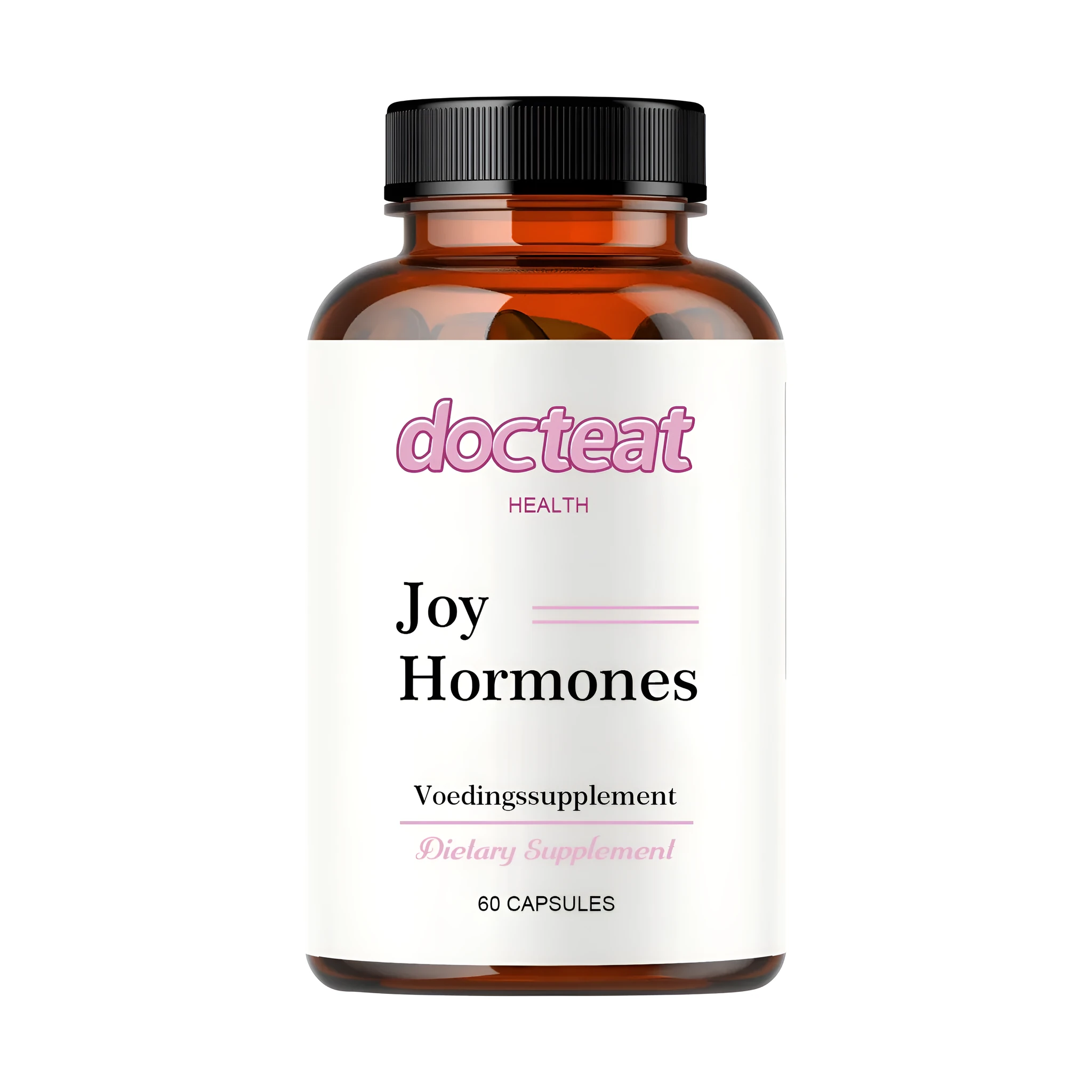 Bottle of evening primrose oil dietary supplement capsules with asparagus seaweed extract and collagen.
