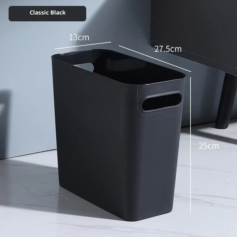 Extra thick PP toilet gap paper basket in six colours for home bathroom storage