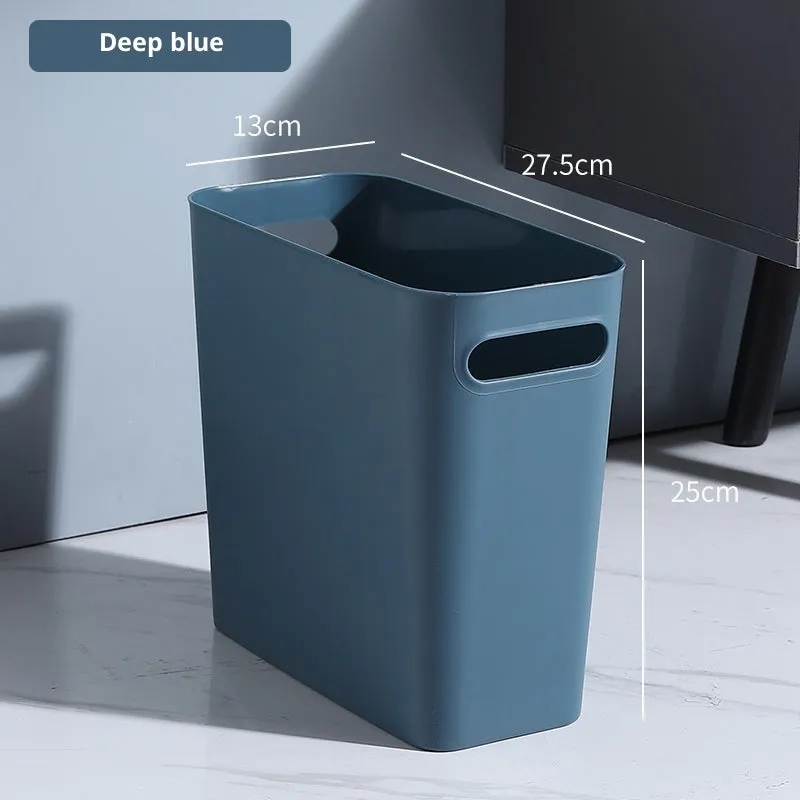 Extra thick PP toilet gap paper basket in six colours for home bathroom storage