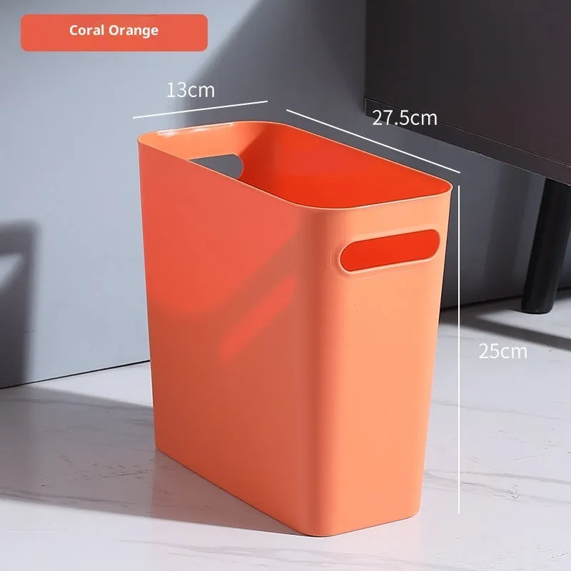 Extra thick PP toilet gap paper basket in six colours for home bathroom storage